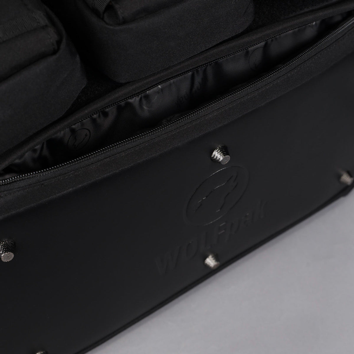 30L Perfect Duffle Bag Alpha Black (3 Pockets w/Full Velcro Front) - Image 21