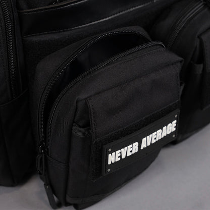 30L Perfect Duffle Bag Alpha Black (3 Pockets w/Full Velcro Front) - Image 18