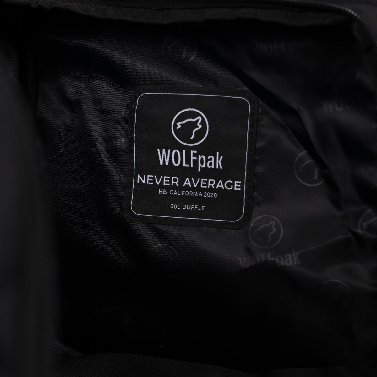 30L Perfect Duffle Bag Alpha Black (3 Pockets w/Full Velcro Front) - Image 22