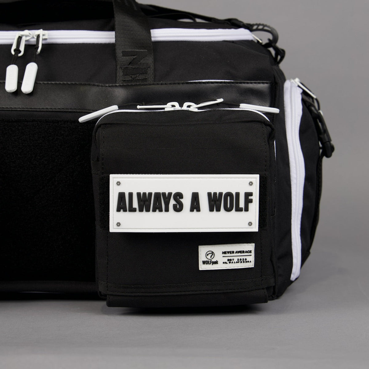 40L Ultimate Duffle Bag Alpha Black White Accents - Image 10
