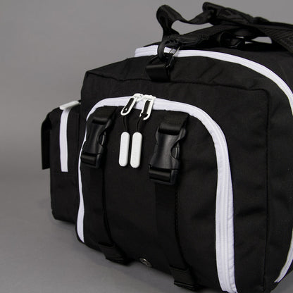 40L Ultimate Duffle Bag Alpha Black White Accents - Image 13