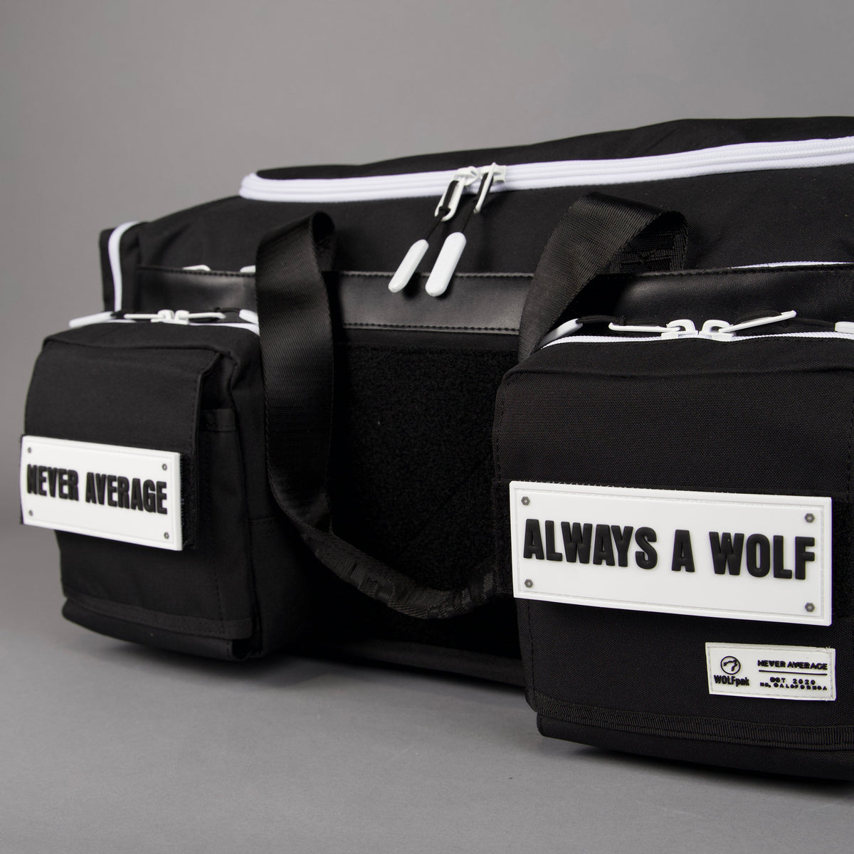 40L Ultimate Duffle Bag Alpha Black White Accents - Image 15