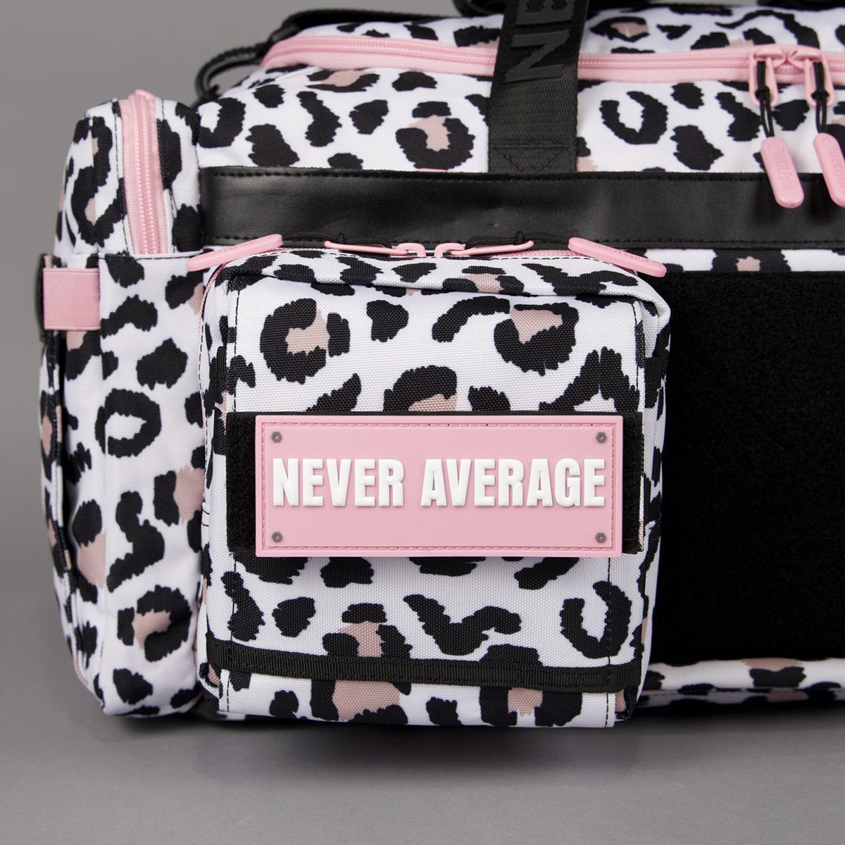 40L Ultimate Duffle Bag Leopard Pink Zip (SALE) - Image 9