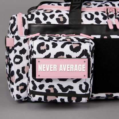 40L Ultimate Duffle Bag Leopard Pink Zip (SALE) - Image 9