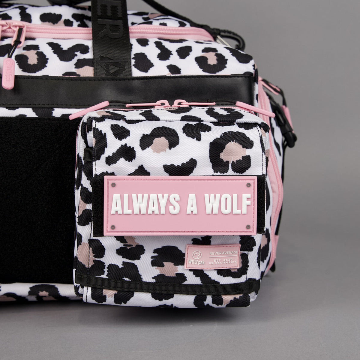 40L Ultimate Duffle Bag Leopard Pink Zip (SALE) - Image 10