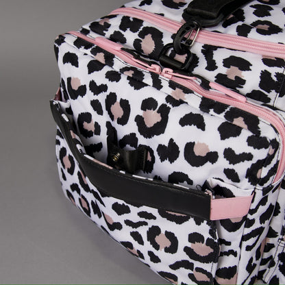 40L Ultimate Duffle Bag Leopard Pink Zip (SALE) - Image 11