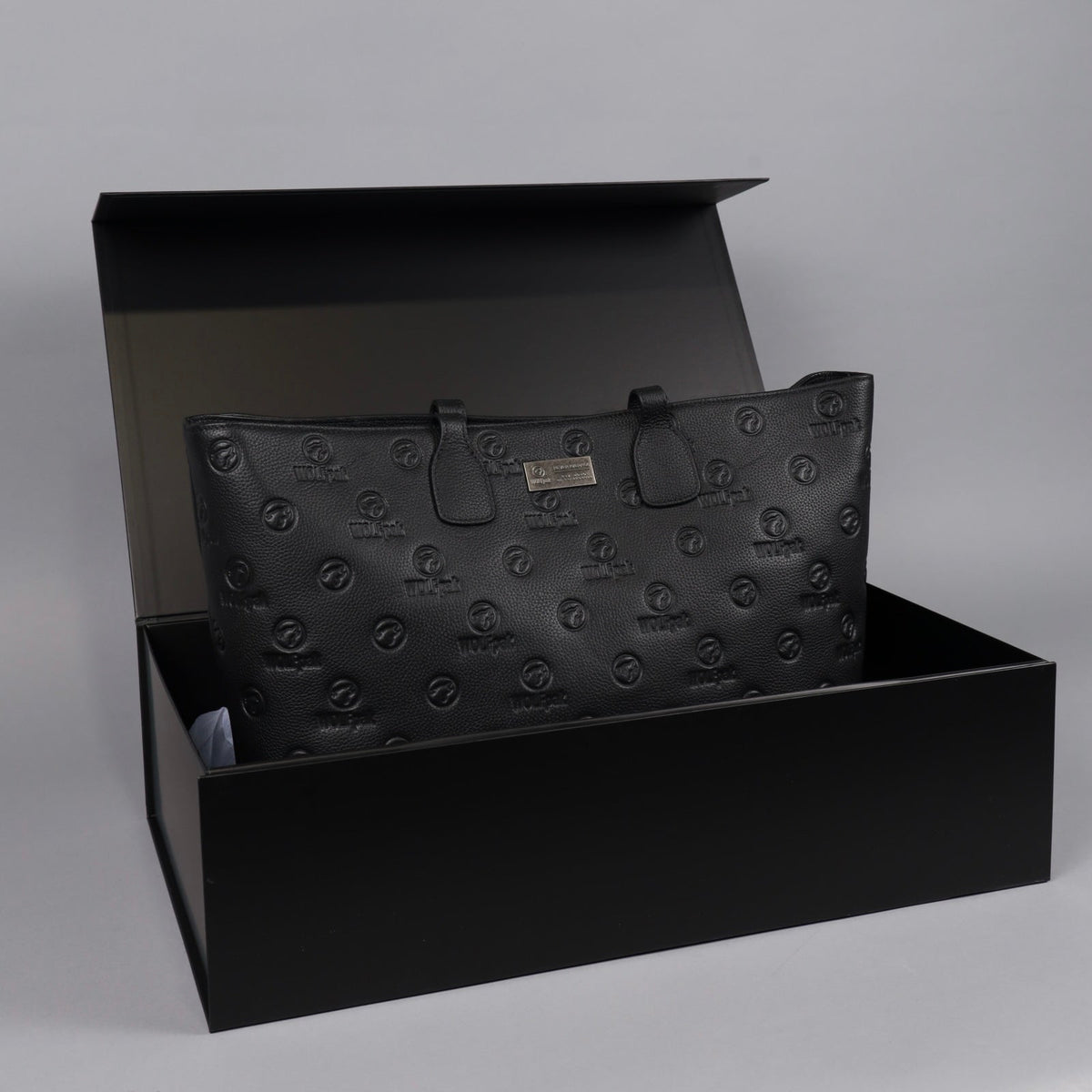 Tote Bag Black Luxury Leather - Image 19