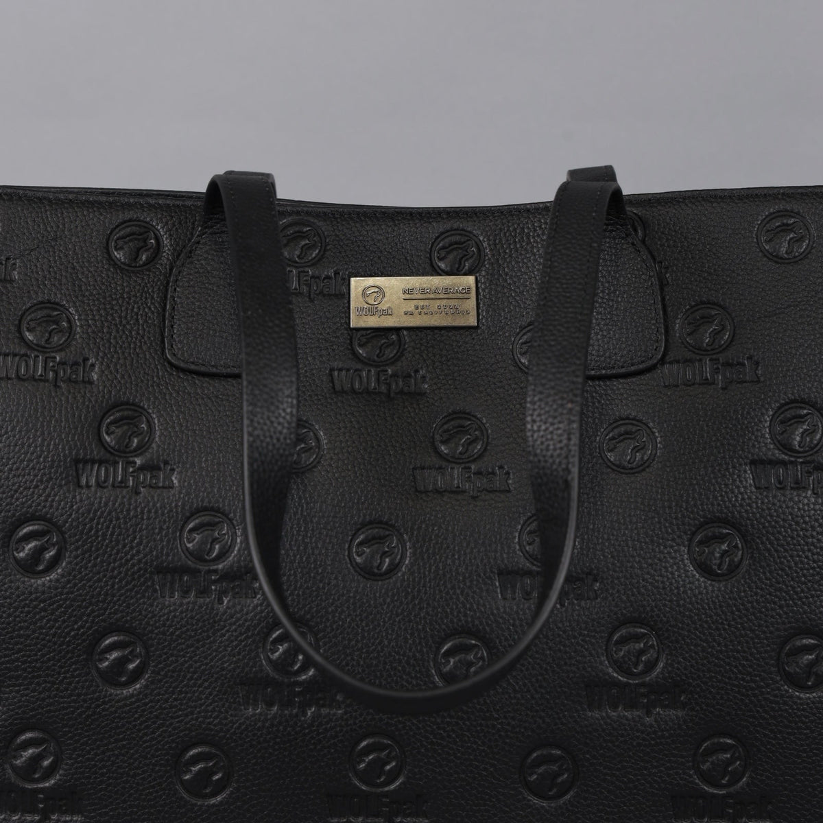 Tote Bag Black Luxury Leather - Image 16