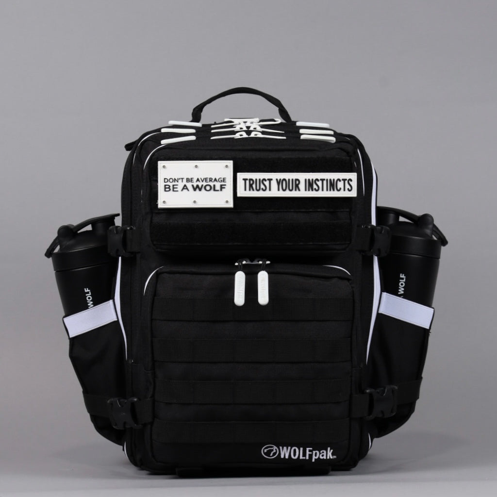 25L Backpack Alpha Black with White Accents - Image 3