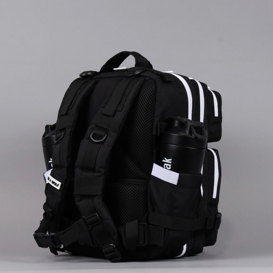 25L Backpack Alpha Black with White Accents - Image 5
