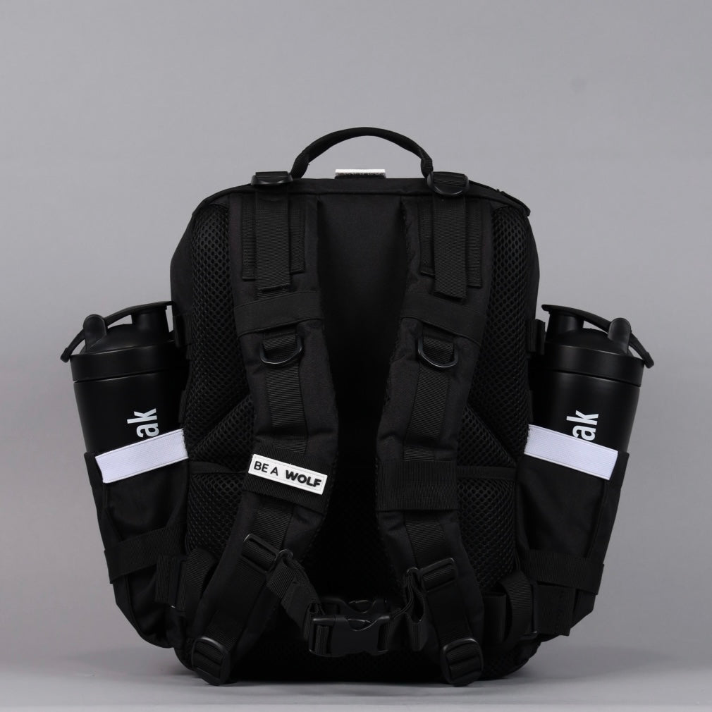 25L Backpack Alpha Black with White Accents - Image 6