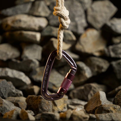 Auto Locking Carabiner Crome Pink & Pink - Image 2