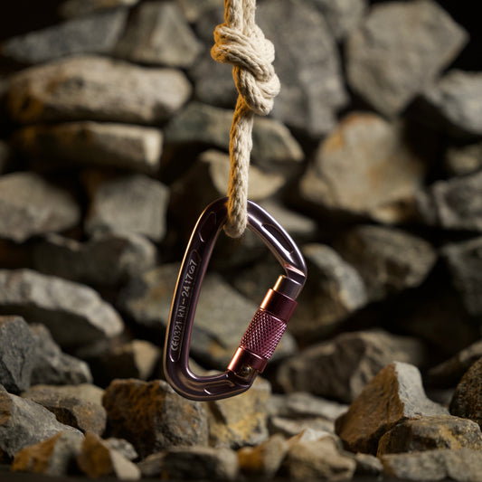Auto Locking Carabiner Crome Pink & Pink - Image 2