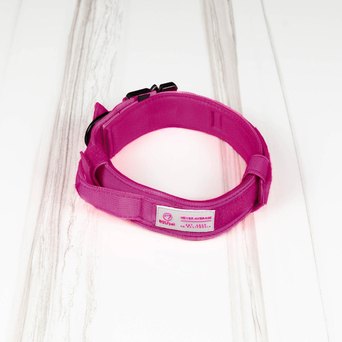 Tactical Nylon Dog Collar Pink Goddess - Image 2