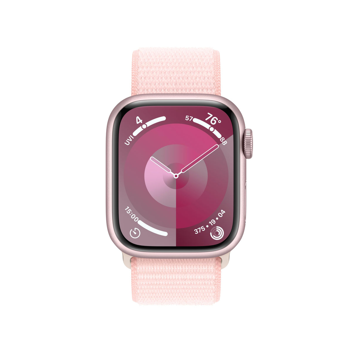 Apple Watch Series 9 GPS Cellular 41mm Smartwatch with Pink Aluminum Case, Sport Loop - MRJ13LL/A - Image 2
