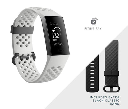 Fitbit Charge 3 Special Edition Activity Tracker - White/Graphite - FB410GMWT - Image 5