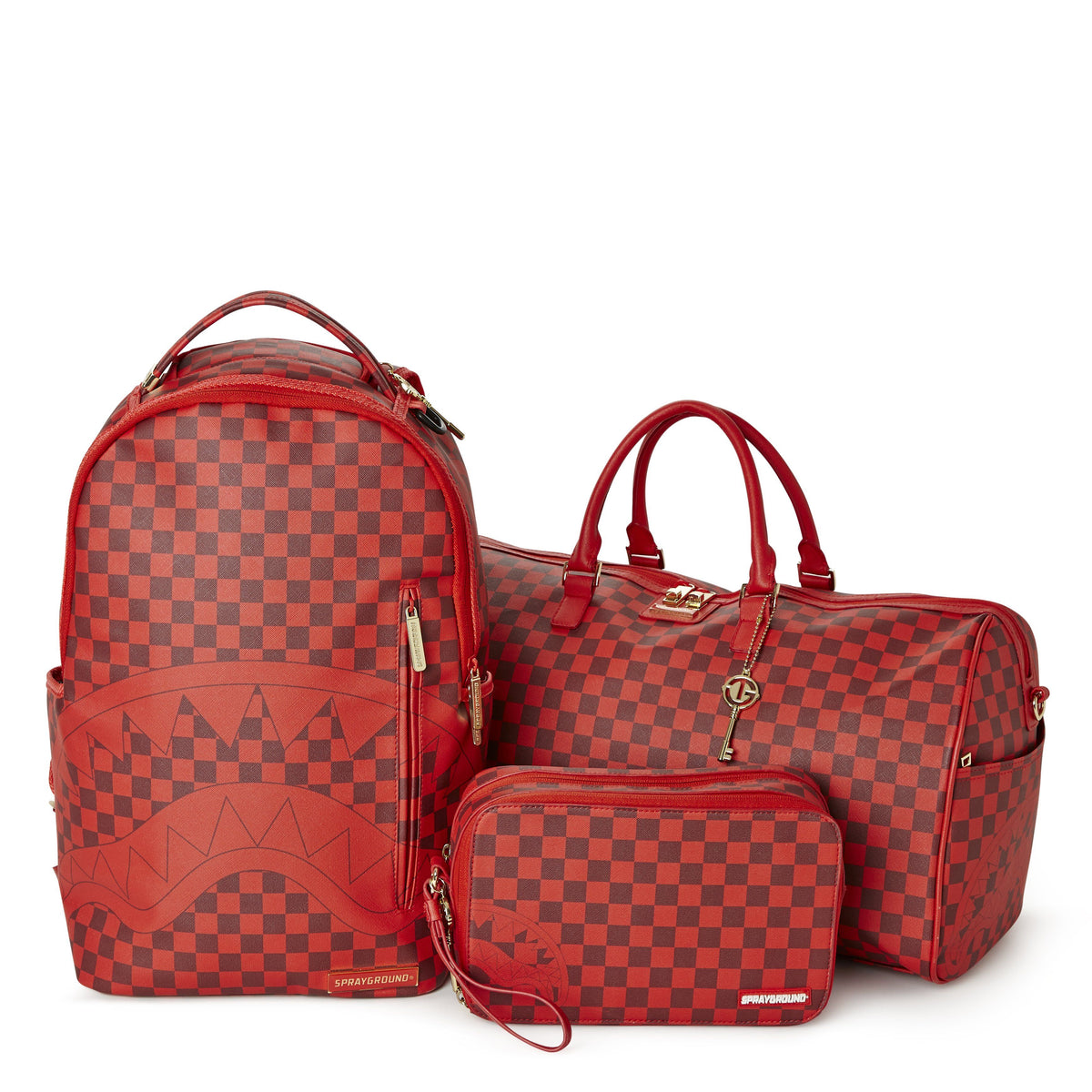 Sharks in Paris Duffle (Red Checkered Edition) - Image 10