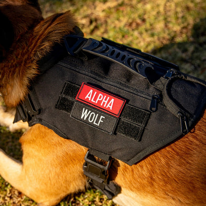 Alpha Black Tactical Dog Vest Harness - Image 4