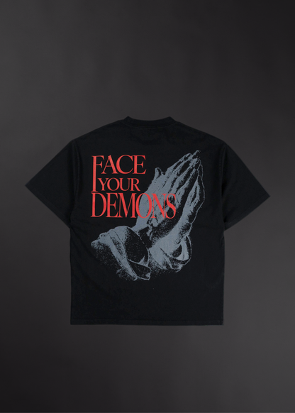 Duality Graphic T-Shirt Face Your Demons - Image 7