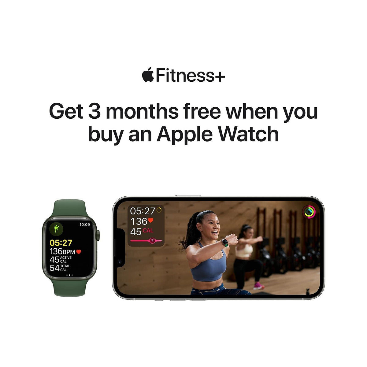 Apple Watch Series 7 - 41mm Green Aluminum w/ Clover Sport Band - MKH93LL/A - Image 6