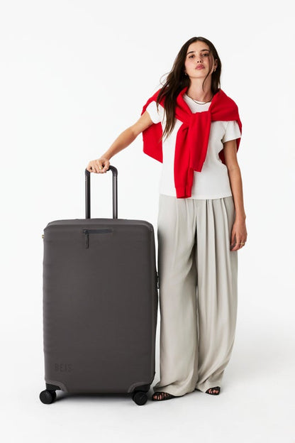 The Large Check-In Luggage Cover in Charcoal - Image 4