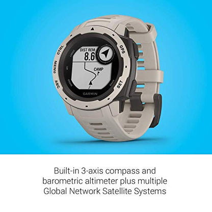 Garmin - Instinct Smartwatch Fiber-Reinforced Polymer - Tundra - 010-02064-01 - Image 5