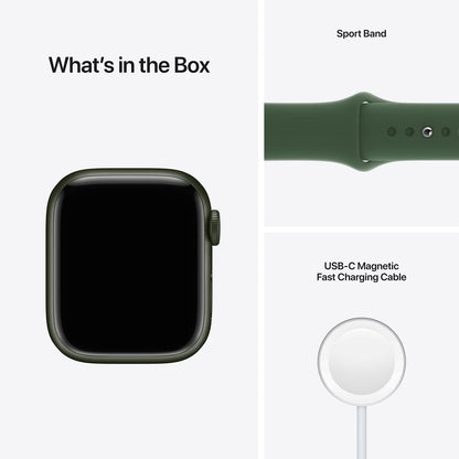Apple Watch Series 7 - 41mm Green Aluminum w/ Clover Sport Band - MKH93LL/A - Image 5