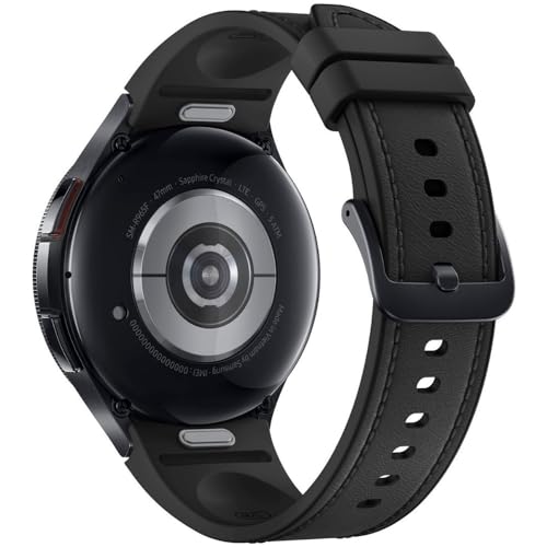 Samsung Galaxy Watch 6 Classic 47mm LTE - Black Stainless Steel w/Black Leather Band - SM-R965UZKAXAA - Image 3