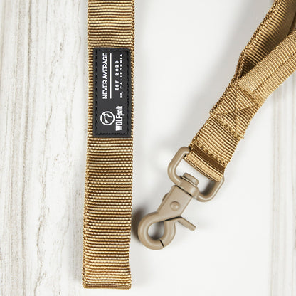 Tactical Nylon Leash Khaki - Image 2