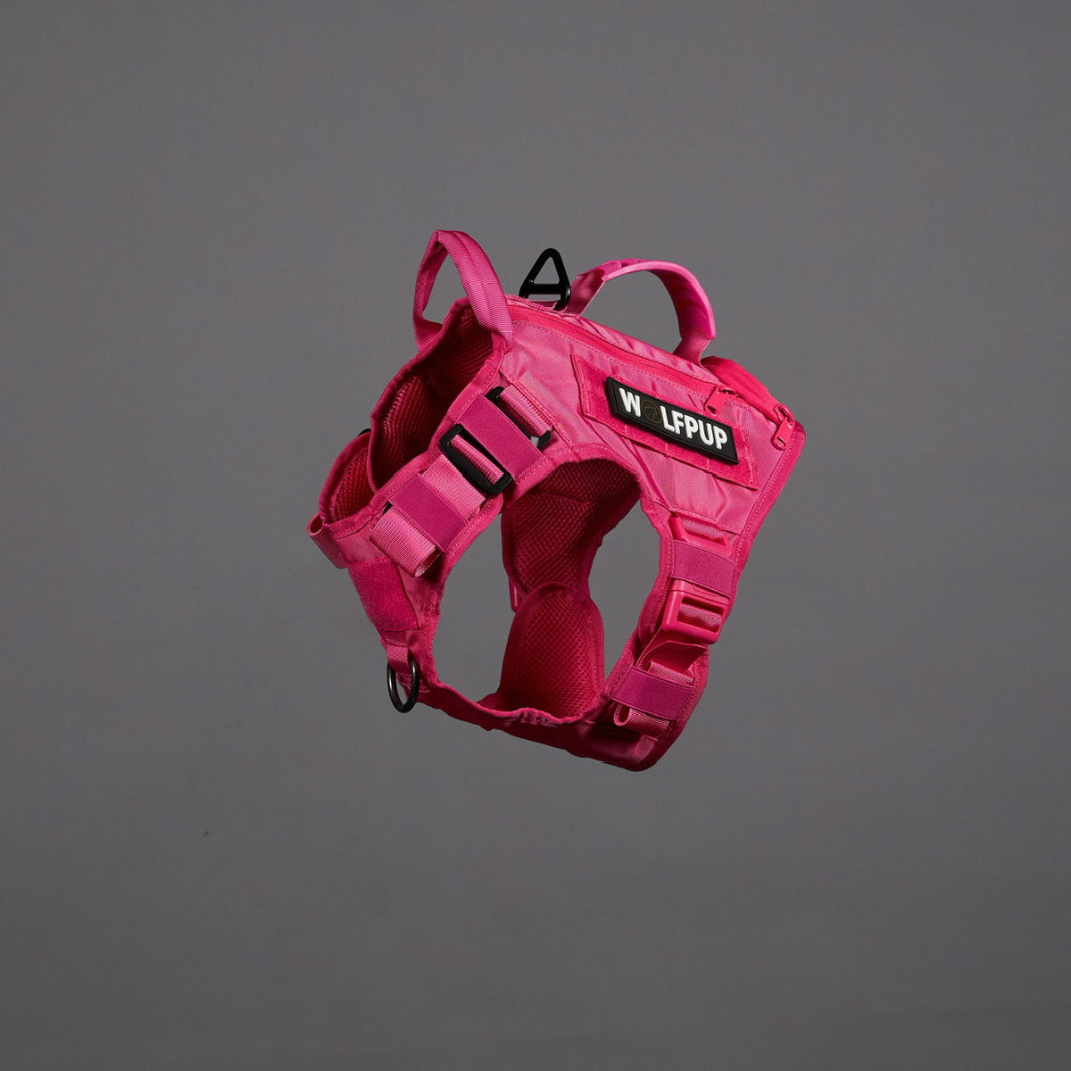 Neon Pink Tactical Dog Vest Harness - Image 6