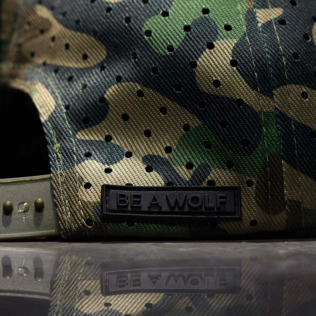 Flat Bill Snapback Hat Army Camo - Image 4