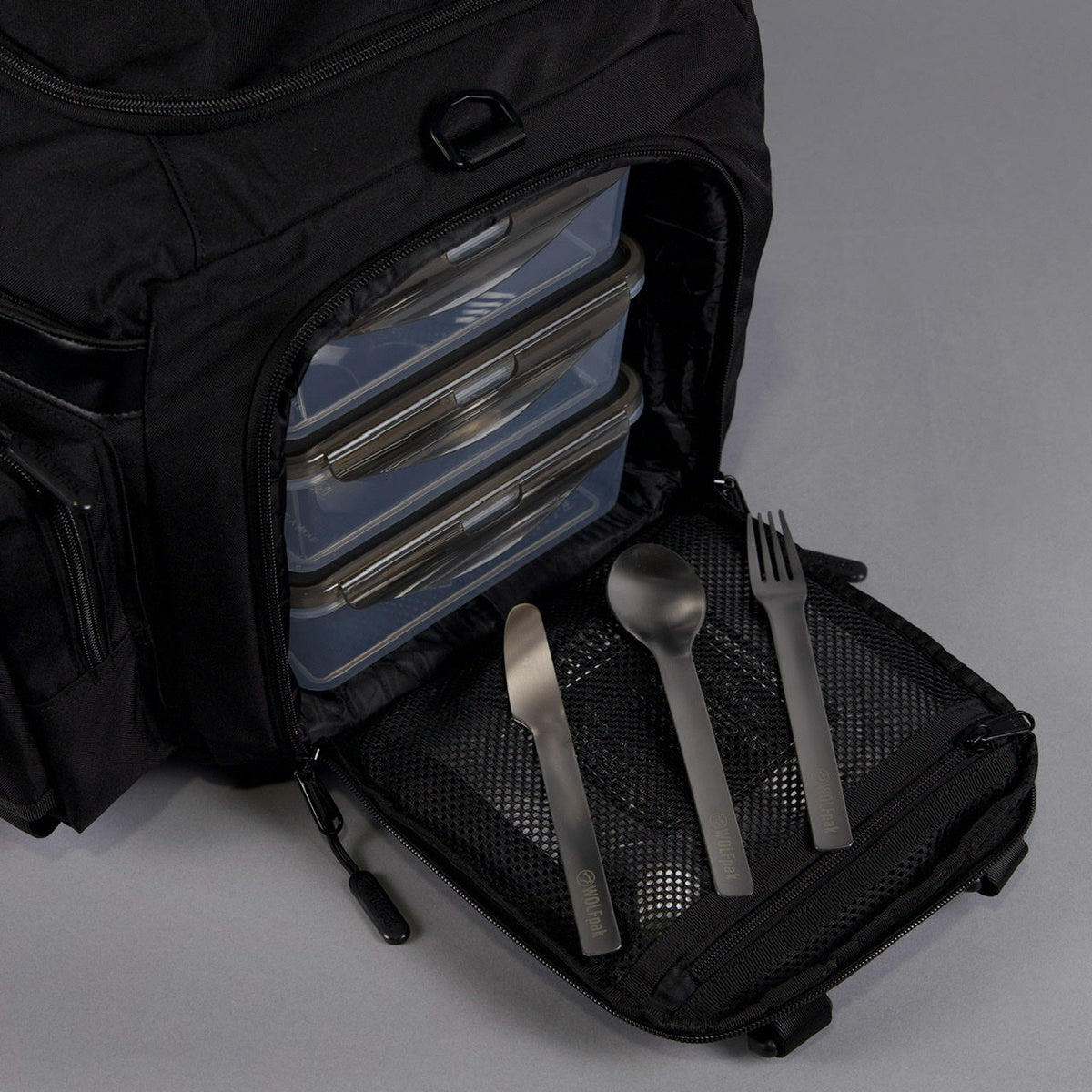 40L Alpha Black Meal Management Duffle Bag - Image 18