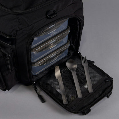 40L Alpha Black Meal Management Duffle Bag - Image 18