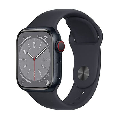 Apple Watch Series 8 45MM GPS + Cellular Midnight Aluminum Case Midnight Band - M/L - MNVL3LL/A