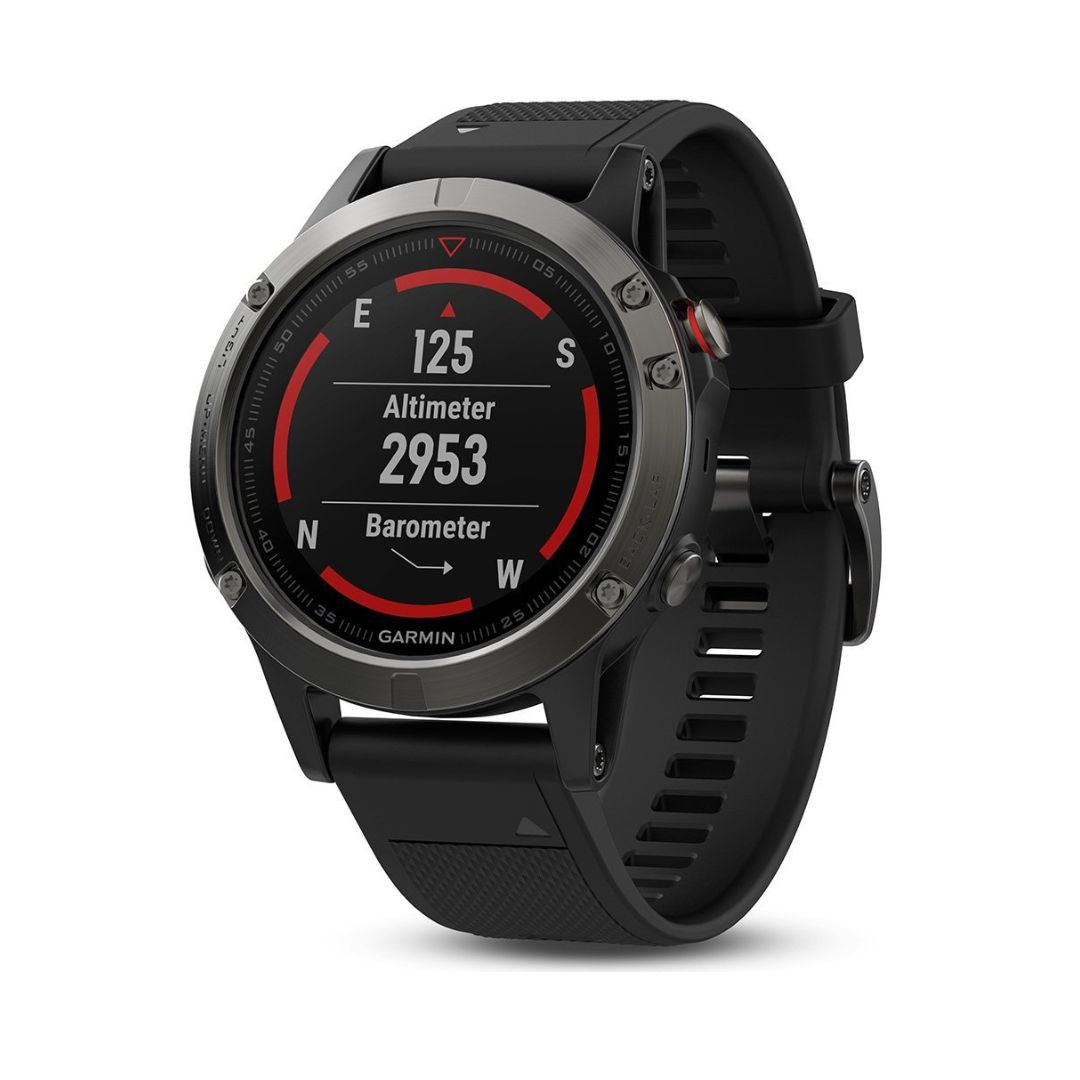 Garmin Fenix 5 Smartwatch 47mm Slate gray with Black Band - 010-01688-00