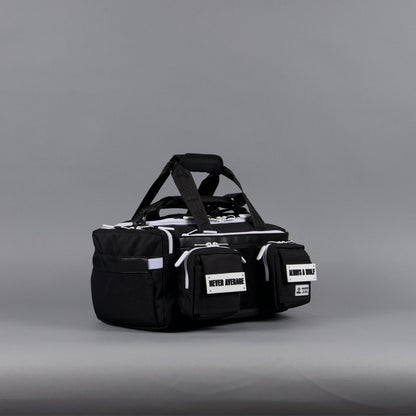 20L Mini Duffle Bag Black with White Accents - Image 7