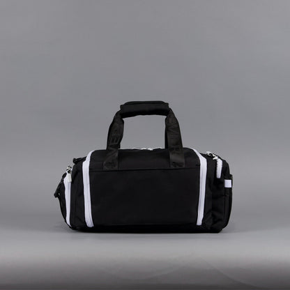 20L Mini Duffle Bag Black with White Accents - Image 9