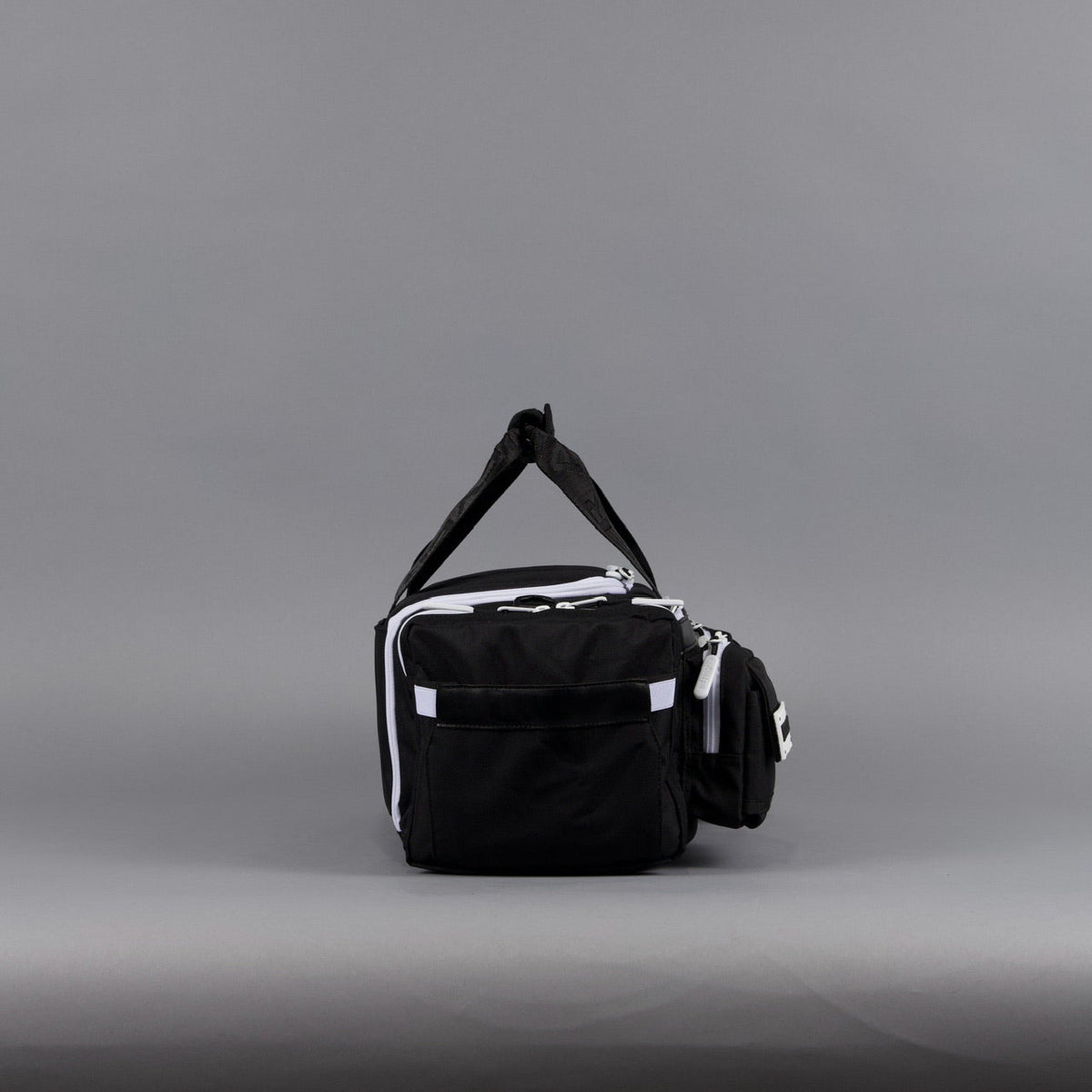 20L Mini Duffle Bag Black with White Accents - Image 10