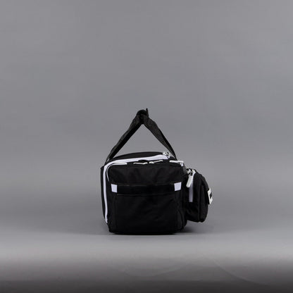 20L Mini Duffle Bag Black with White Accents - Image 10