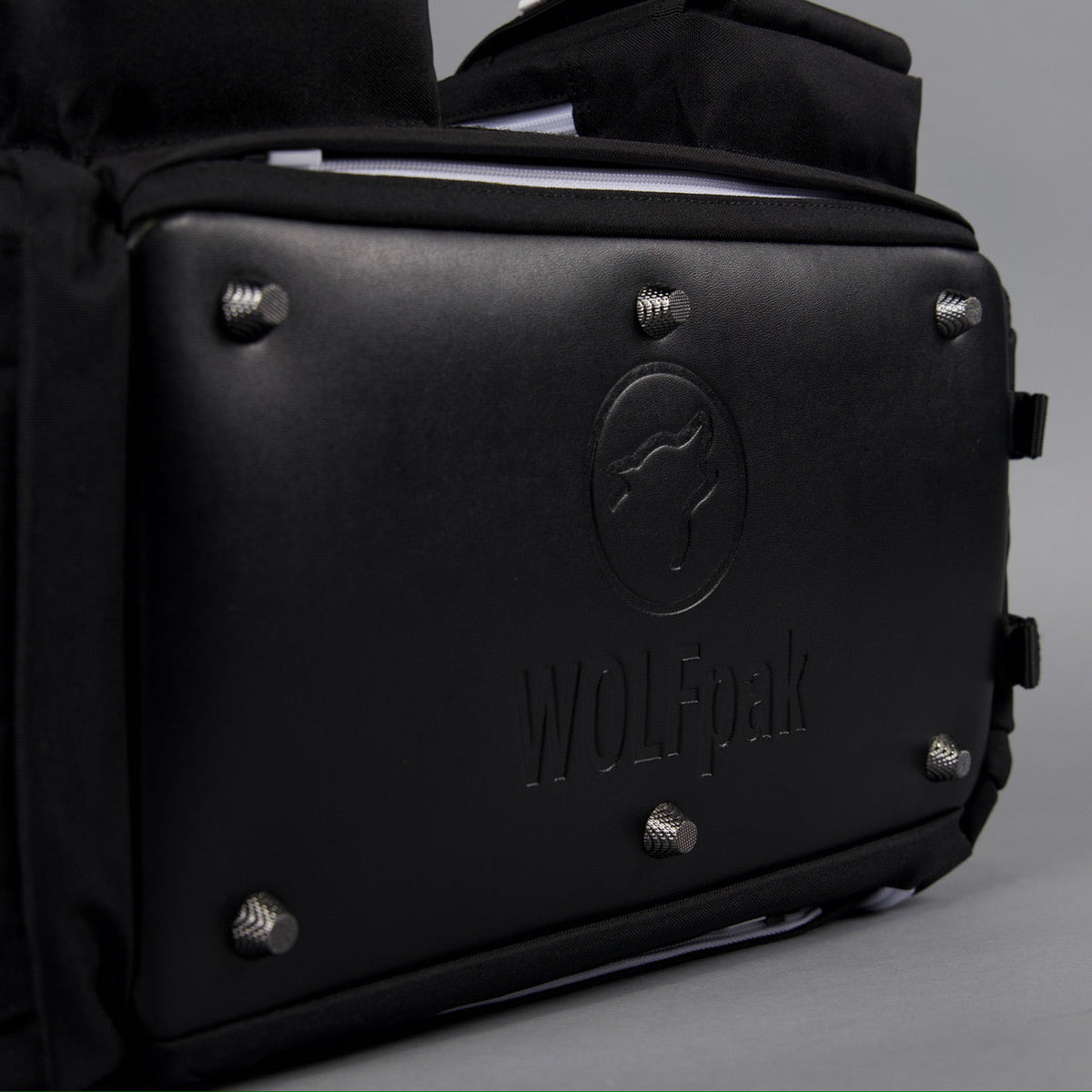 20L Mini Duffle Bag Black with White Accents - Image 13