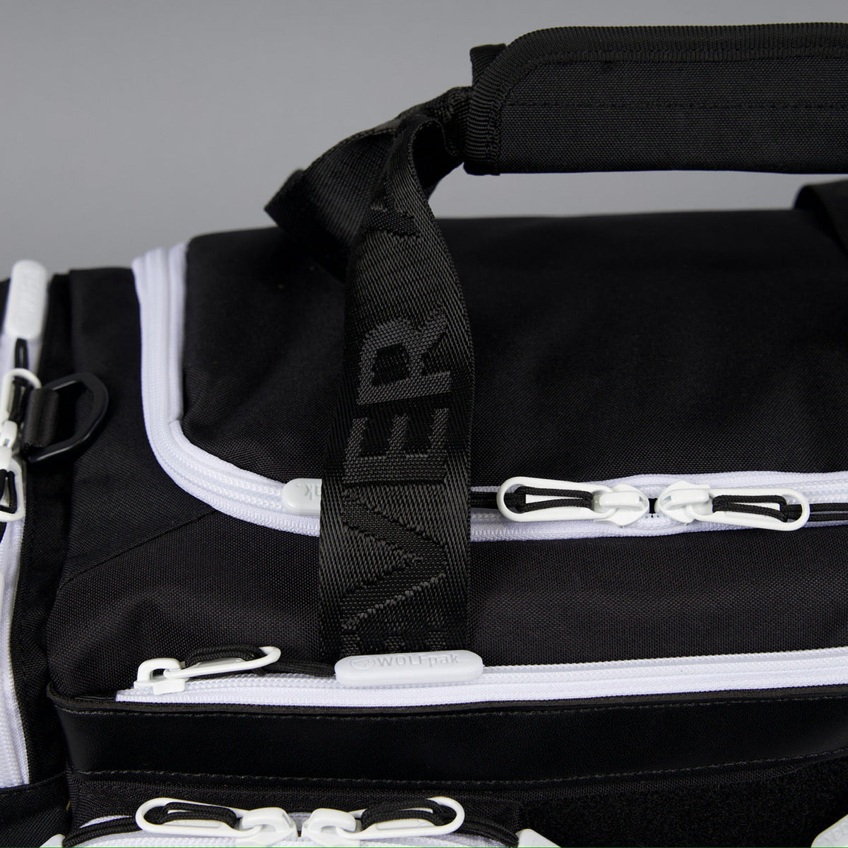 20L Mini Duffle Bag Black with White Accents - Image 16