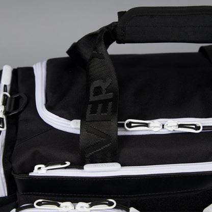20L Mini Duffle Bag Black with White Accents - Image 16