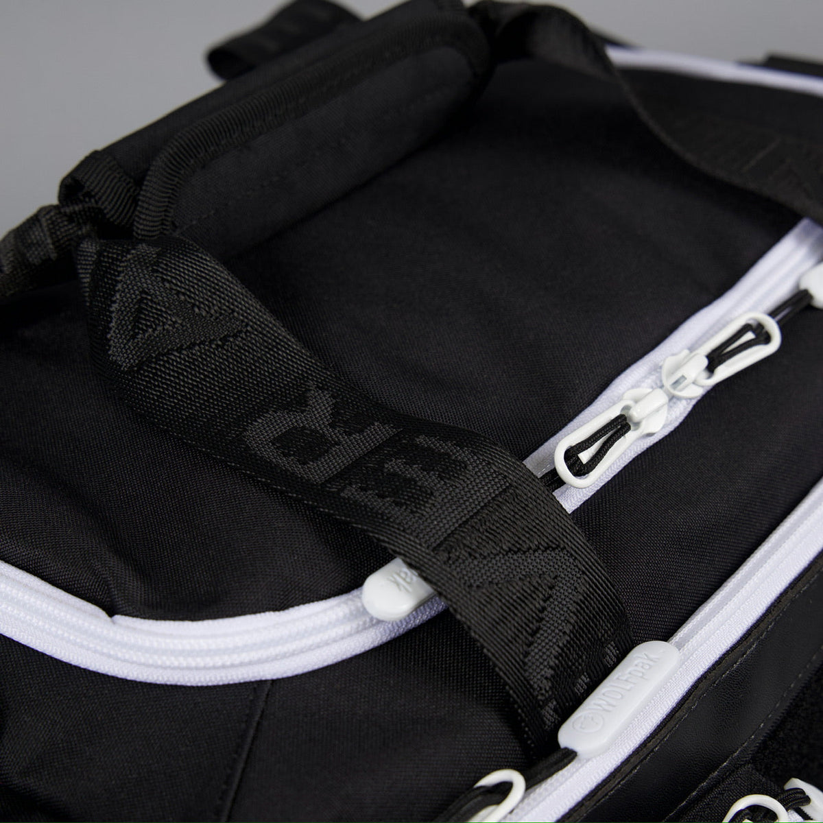 20L Mini Duffle Bag Black with White Accents - Image 15