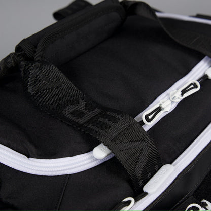 20L Mini Duffle Bag Black with White Accents - Image 15