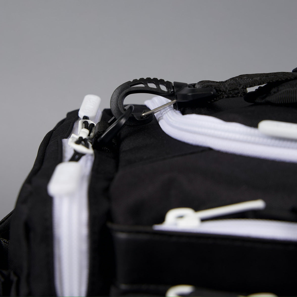 20L Mini Duffle Bag Black with White Accents - Image 19