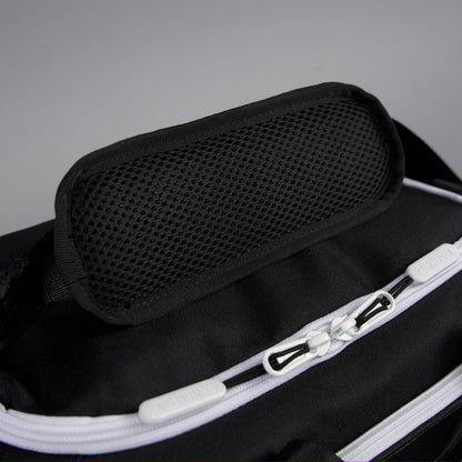 20L Mini Duffle Bag Black with White Accents - Image 20