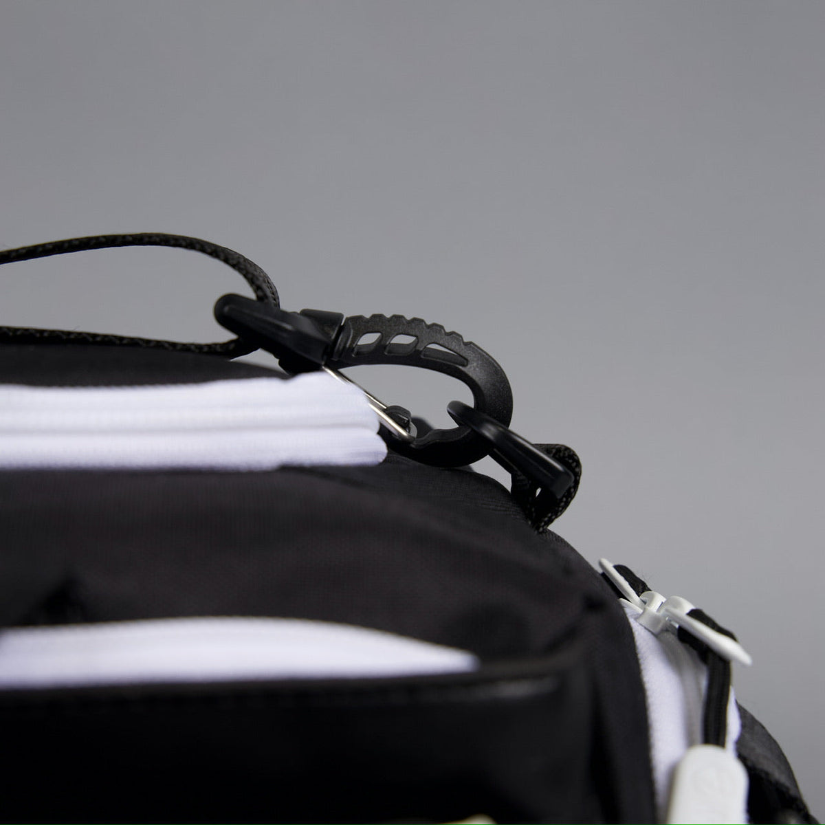 20L Mini Duffle Bag Black with White Accents - Image 21