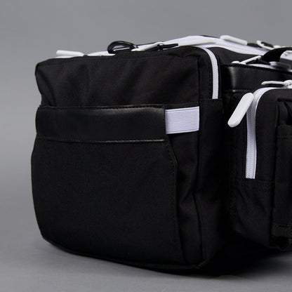 20L Mini Duffle Bag Black with White Accents - Image 24
