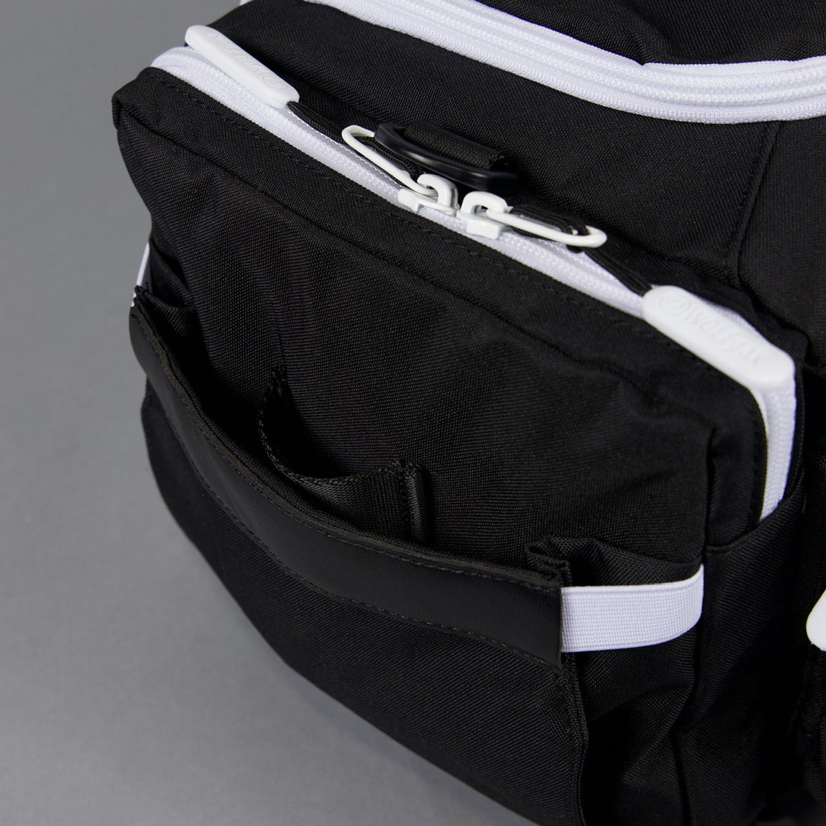 20L Mini Duffle Bag Black with White Accents - Image 25
