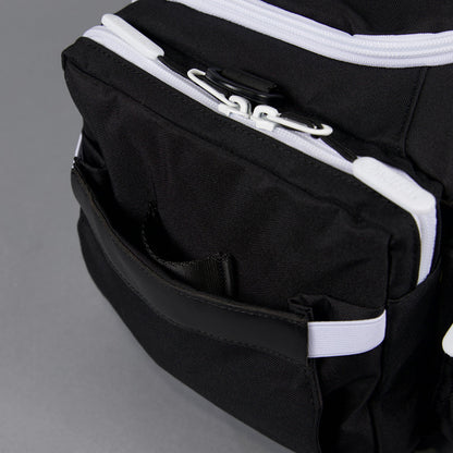 20L Mini Duffle Bag Black with White Accents - Image 25
